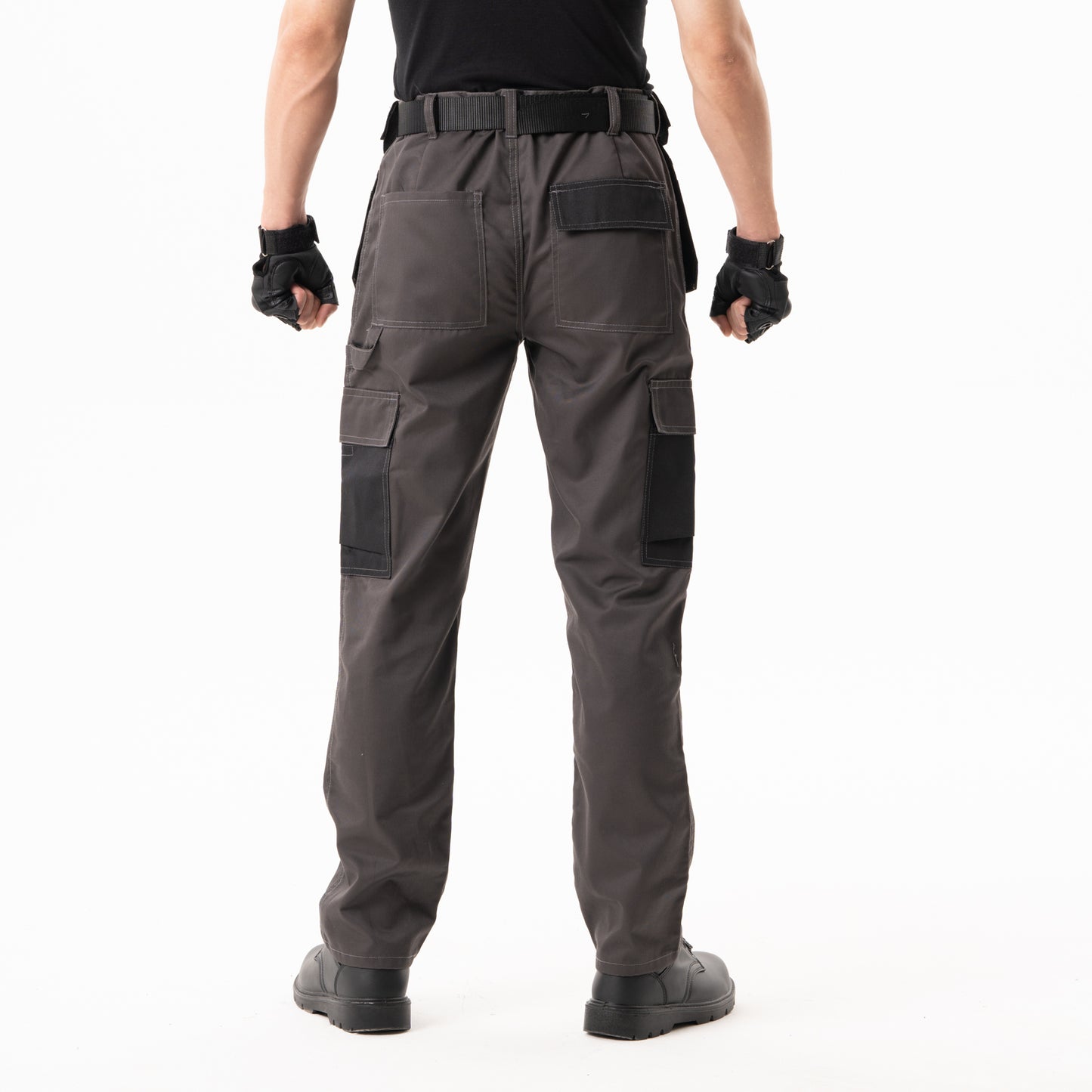 Men's Work Pants with Multi Pocket Design Durable Woven Fabric for Job Sites & Urban Utility